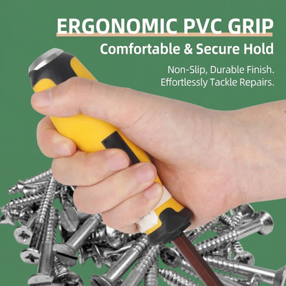 MHS 2-Piece Screwdriver Set – 6" Hammer Cap & 4" Insulated Phillips
