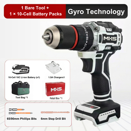 MHS 21V Brushless Cordless Drill Driver with Pulse Mode