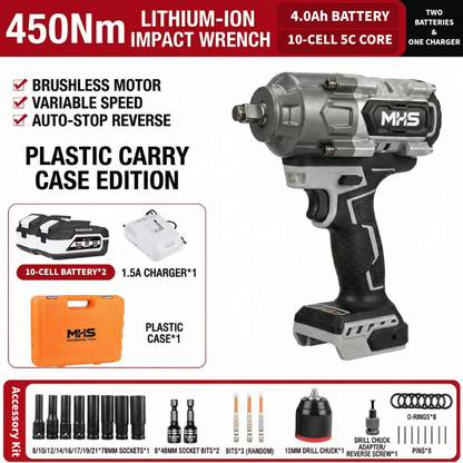 MHS Titan 450Nm Brushless Cordless Impact Wrench