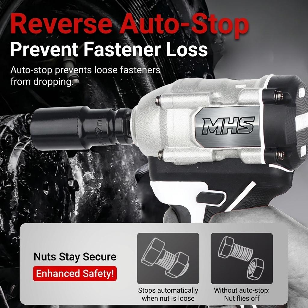MHS Titan 450Nm Brushless Cordless Impact Wrench