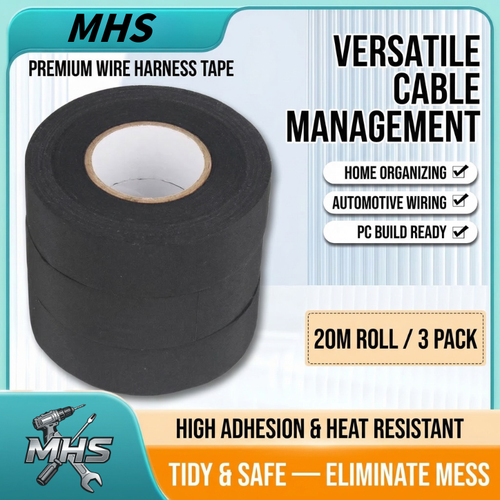 MHS Automotive Wire Harness Tape – 3 Pack