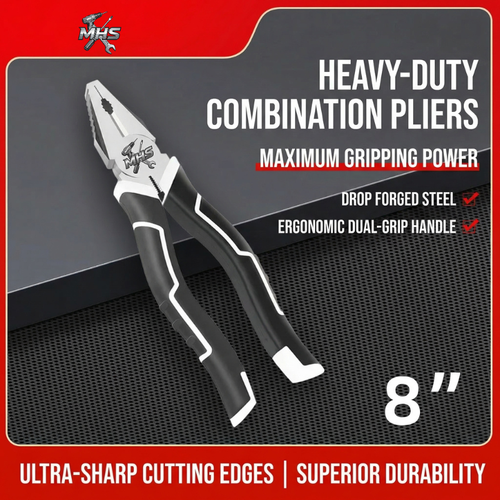 MHS 8-Inch Heavy-Duty Combination Pliers