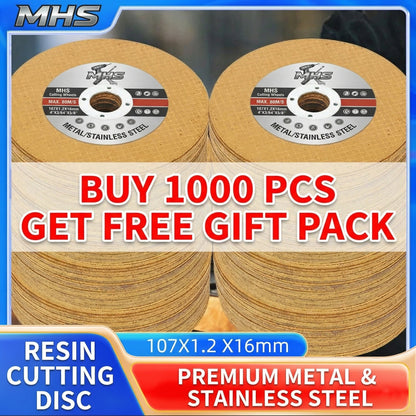 MHS Gold Metal Cutting Discs for Stainless Steel – 1000 Pack