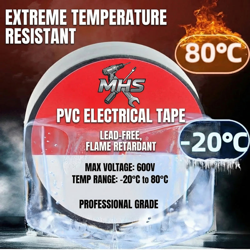 MHS Flame-Retardant Electrical Tape – 20m (3 Pack)
