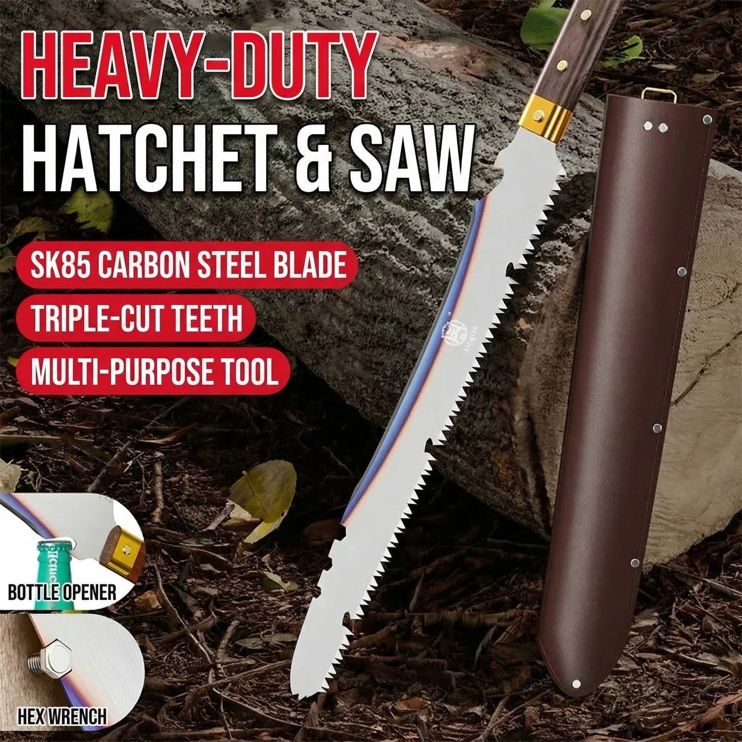 MHS 4-in-1 Multi-Function Hand Saw with Ergonomic Grip