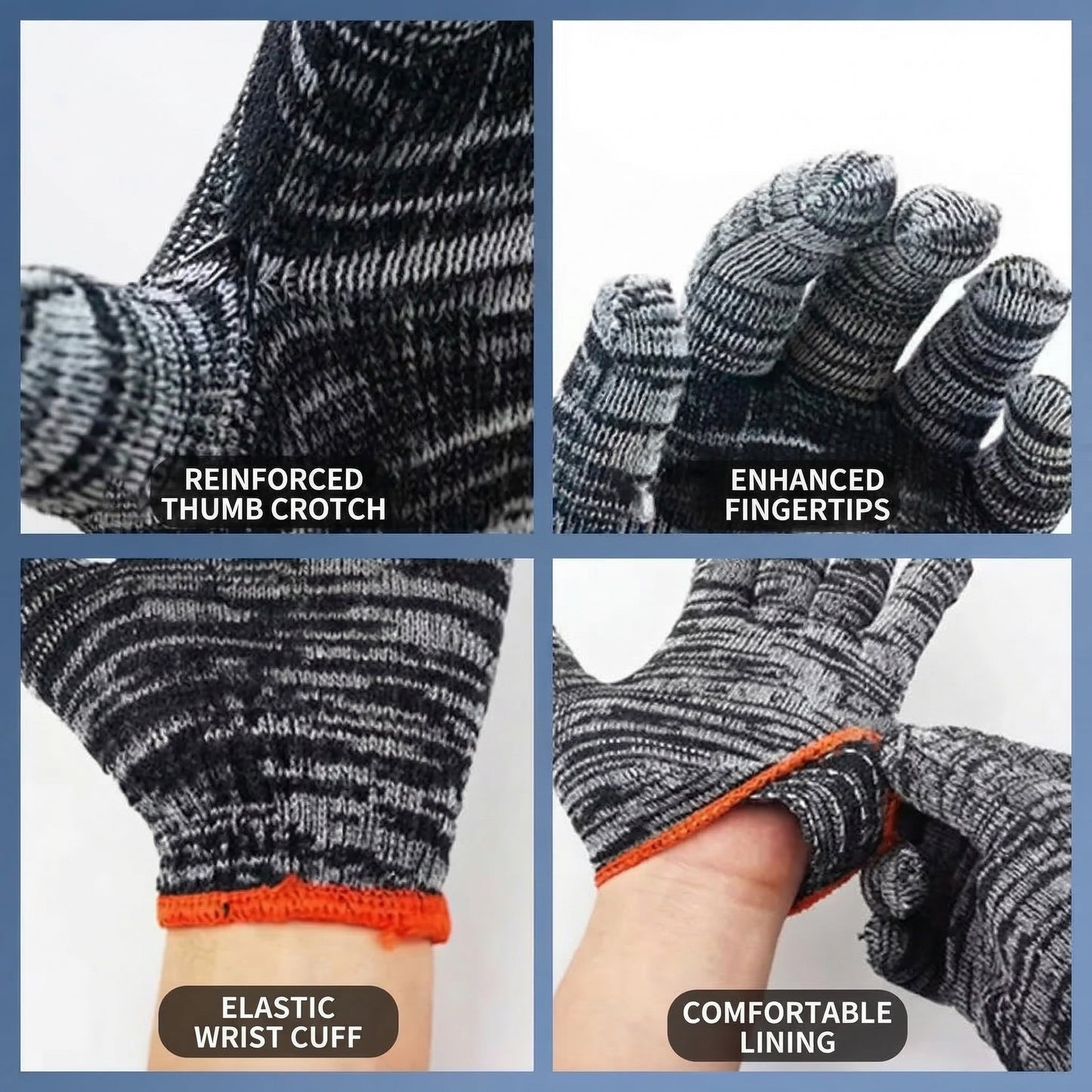 MHS Heavy-Duty Work Gloves – Reinforced & Thickened