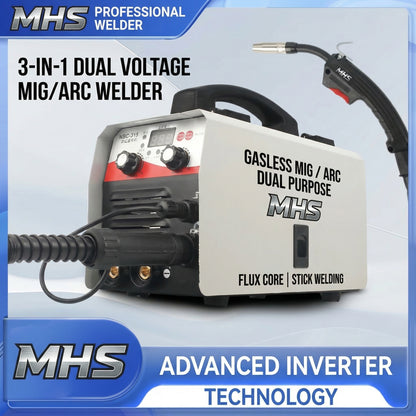 MHS NBC-315 Gasless MIG Welder Kit