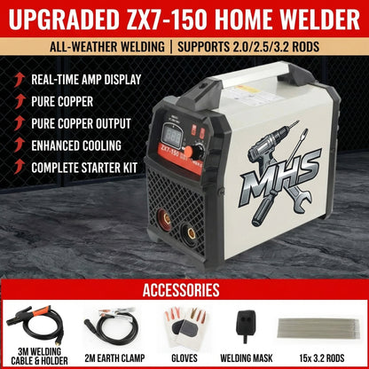 MHS ZX7-200A 200A Portable Inverter MMA Stick Welder