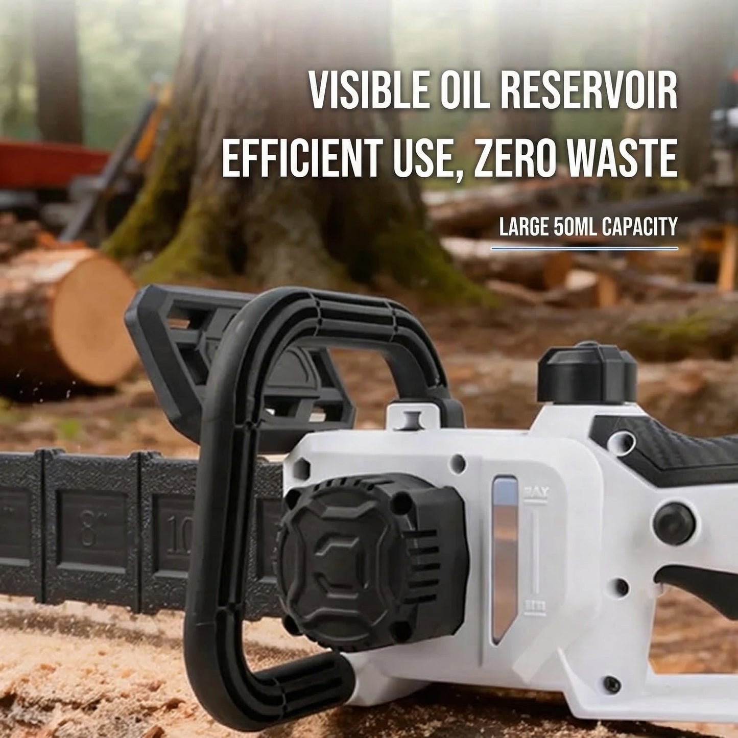MHS 12-Inch Brushless Cordless Chainsaw with LCD Display