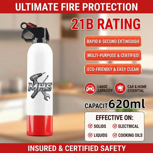 MHS Portable Water-Based Fire Extinguisher for Car & Home Use
