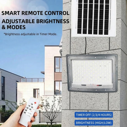 MHS Solar Powered LED Flood Light for Outdoor Use