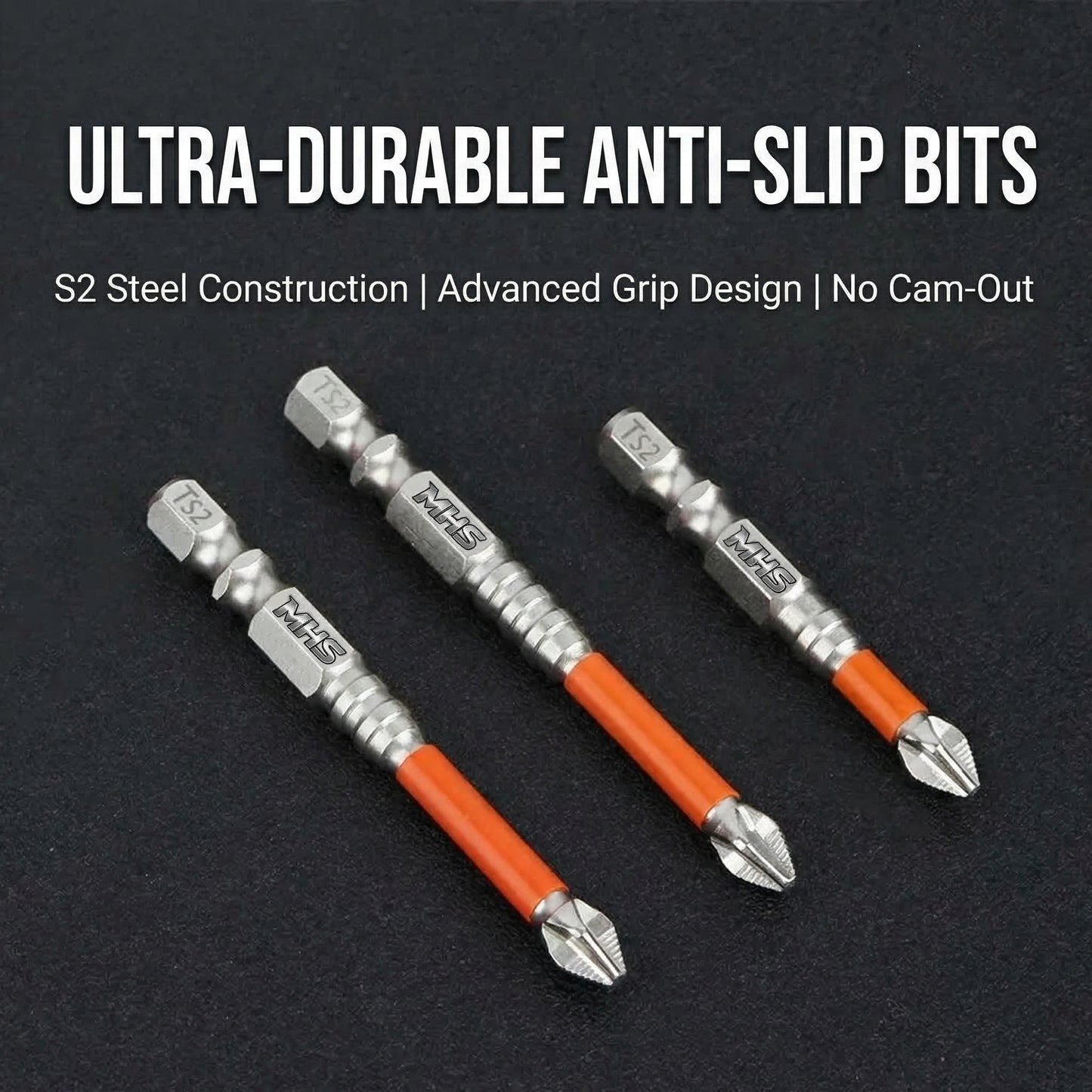 MHS Impact Rated Magnetic Phillips Screwdriver Bits – S2 Steel