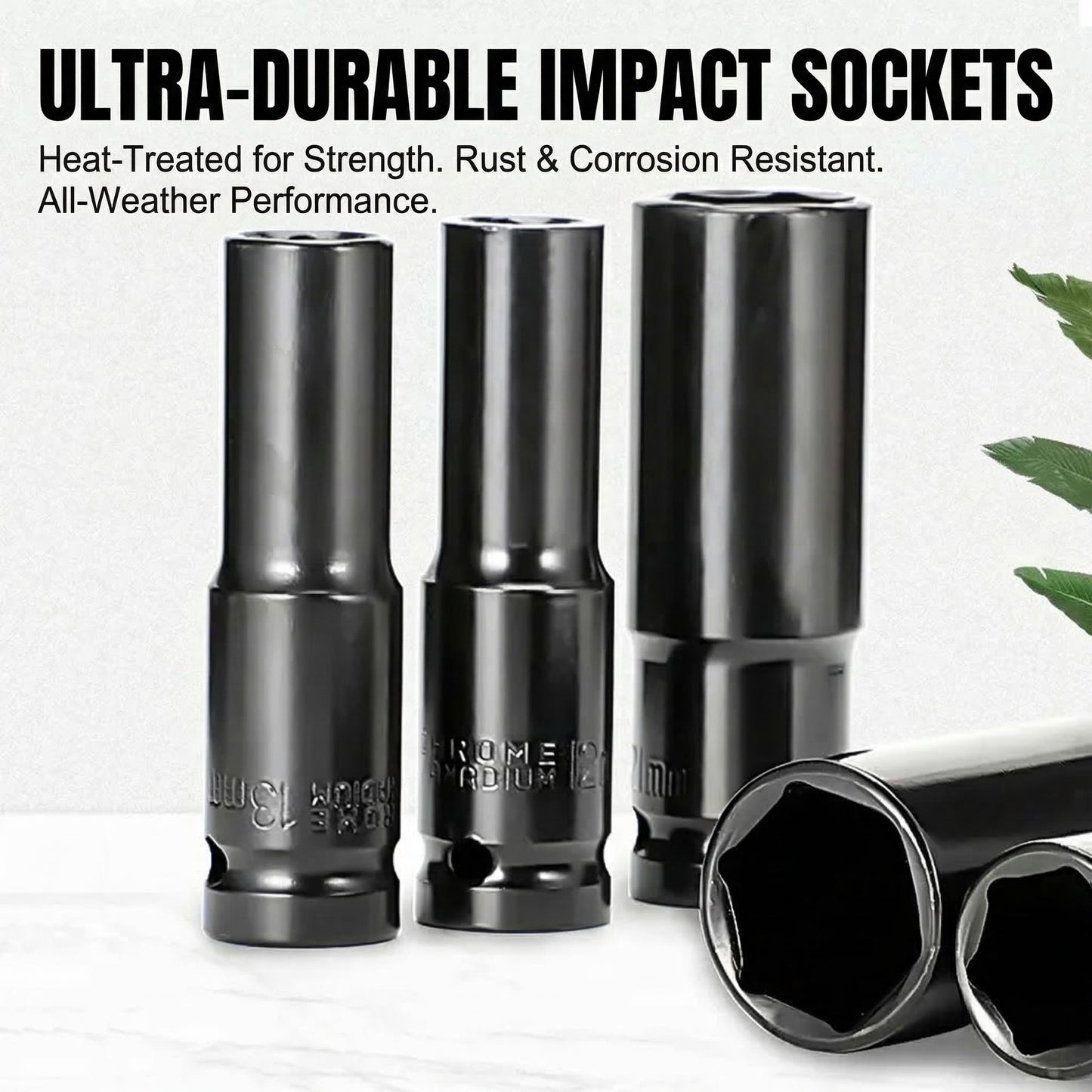MHS 8–32mm Deep Impact Socket Set – 20 Piece (Green Case)