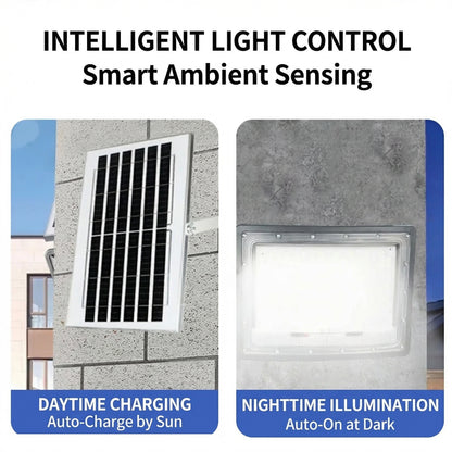 MHS Solar Powered LED Flood Light for Outdoor Use