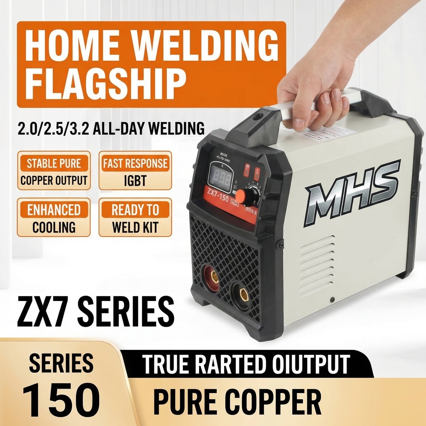 MHS ZX7-150A 150A Portable Inverter MMA Stick Welder