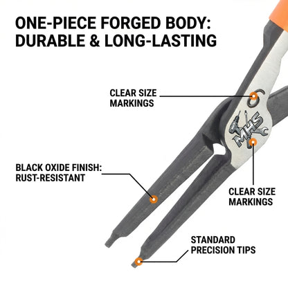 MHS Multi-Function Snap Ring Pliers for Internal & External Circlips