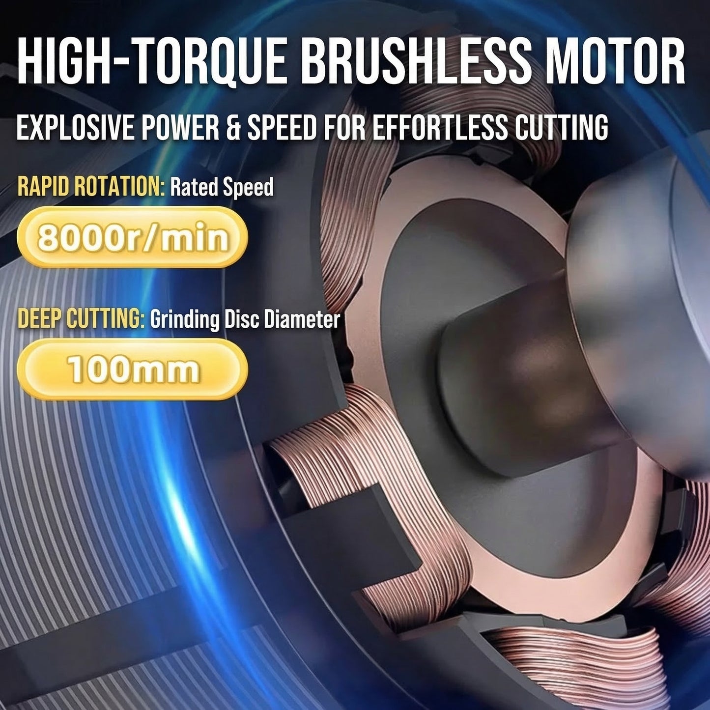 MHS Brushless Cordless Angle Grinder Series
