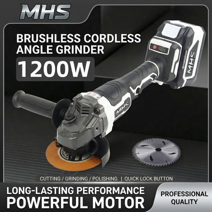 MHS Brushless Cordless Angle Grinder Series