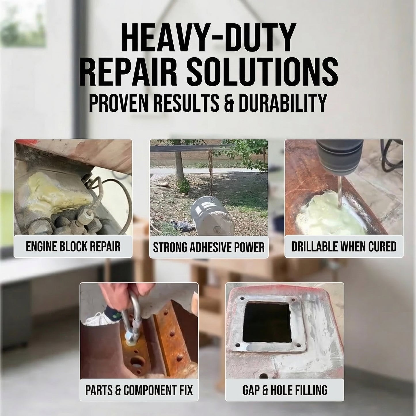 MHS High-Strength 2-Part Epoxy Adhesive for Metal Repair