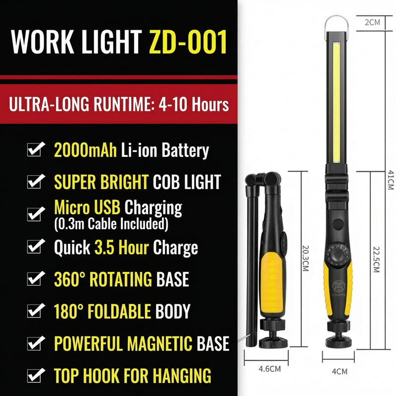 MHS ZD-001 Portable LED Work Light