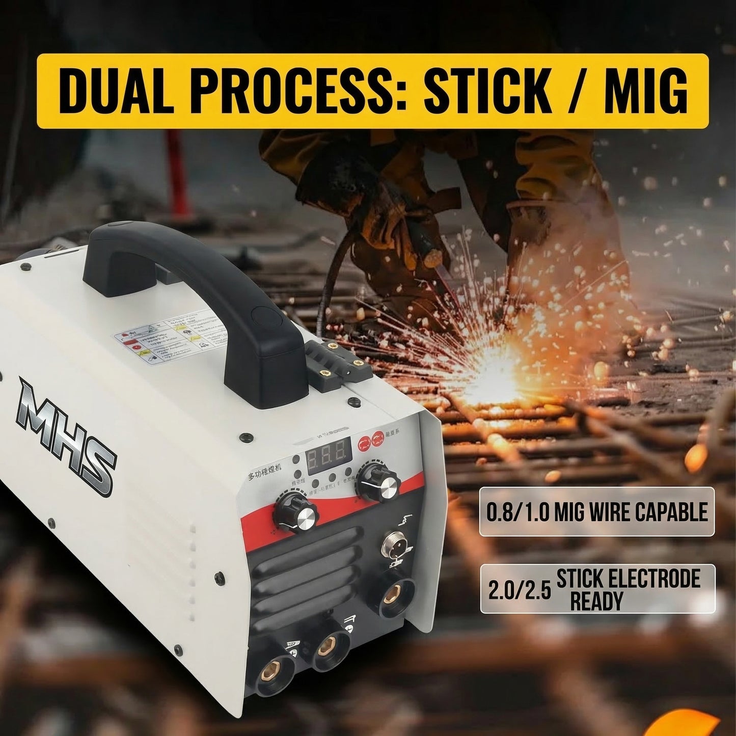 MHS NBC-315 Gasless MIG Welder Kit